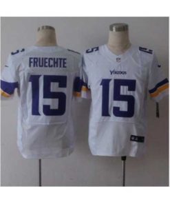 Finest nike nfl jerseys minnesota vikings 15 fruechte white[Elite][fruechte]