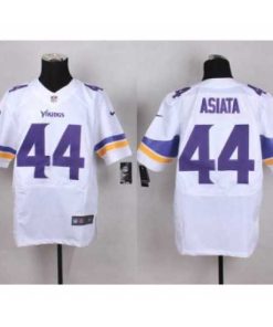 Exquisite nike nfl jerseys minnesota vikings 44 asiata white[Elite][asiata]