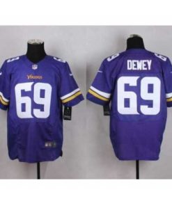 Finest nike nfl jerseys minnesota vikings 69 dewey purple[Elite][dewey]