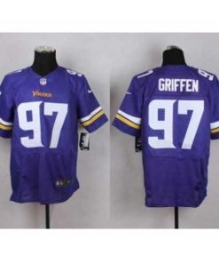 Superior nike nfl jerseys minnesota vikings 97 griffen purple[Elite]