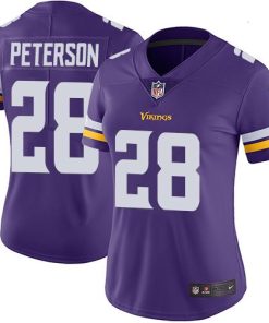 Exceptional Vikings #28 Adrian Peterson Purple Team Color Women's Stitched NFL Vapor Untouchable Limited Jersey