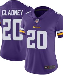 Exceptional Vikings #20 Jeff Gladney Purple Team Color Women's Stitched NFL Vapor Untouchable Limited Jersey