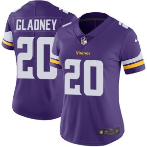 Exceptional Vikings #20 Jeff Gladney Purple Team Color Women's Stitched NFL Vapor Untouchable Limited Jersey