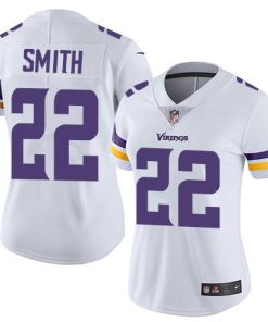 Outstanding Vikings #22 Harrison Smith White Women's Stitched NFL Vapor Untouchable Limited Jersey