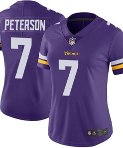 Exquisite Vikings #7 Patrick Peterson Purple Team Color Women's Stitched NFL Vapor Untouchable Limited Jersey