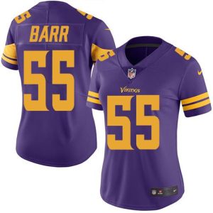 Exceptional Vikings #55 Anthony Barr Purple Women's Stitched NFL Limited Rush Jersey