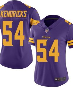 Exquisite Vikings #54 Eric Kendricks Purple Women's Stitched NFL Limited Rush Jersey