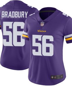 Exquisite Vikings #56 Garrett Bradbury Purple Team Color Women's Stitched NFL Vapor Untouchable Limited Jersey