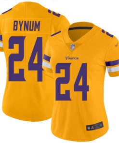 Marvelous Vikings #24 Camryn Bynum Gold Women's Stitched NFL Limited Inverted Legend Jersey