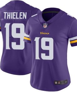 High quality Vikings #19 Adam Thielen Purple Team Color Women's Stitched NFL Vapor Untouchable Limited Jersey