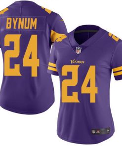 Outstanding Vikings #24 Camryn Bynum Purple Women's Stitched NFL Limited Rush Jersey