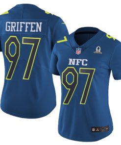 Outstanding Vikings #97 Everson Griffen Navy Women's Stitched NFL Limited NFC 2017 Pro Bowl Jersey
