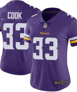 High quality Vikings #33 Dalvin Cook Purple Team Color Women's Stitched NFL Vapor Untouchable Limited Jersey