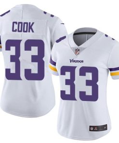 Marvelous Vikings #33 Dalvin Cook White Women's Stitched NFL Vapor Untouchable Limited Jersey