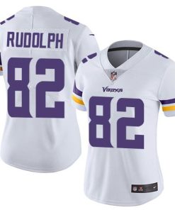Gorgeous Vikings #82 Kyle Rudolph White Women's Stitched NFL Vapor Untouchable Limited Jersey