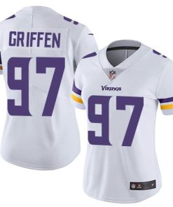 Exquisite Vikings #97 Everson Griffen White Women's Stitched NFL Vapor Untouchable Limited Jersey
