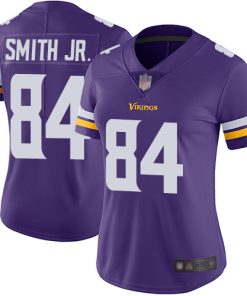 Marvelous Vikings #84 Irv Smith Jr. Purple Team Color Women's Stitched NFL Vapor Untouchable Limited Jersey