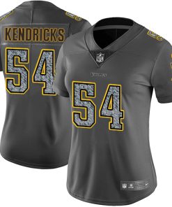 Outstanding Vikings #54 Eric Kendricks Gray Static Women's Stitched NFL Vapor Untouchable Limited Jersey