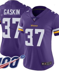 High quality Vikings #37 Myles Gaskin Purple Team Color Women's Stitched NFL 100th Season Vapor Untouchable Limited Jersey
