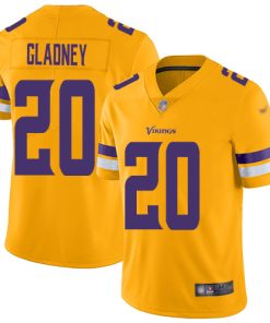 Superior Vikings #20 Jeff Gladney Gold Youth Stitched NFL Limited Inverted Legend Jersey