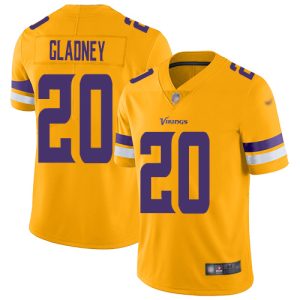 Superior Vikings #20 Jeff Gladney Gold Youth Stitched NFL Limited Inverted Legend Jersey