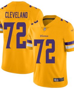 Exquisite Vikings #72 Ezra Cleveland Gold Youth Stitched NFL Limited Inverted Legend Jersey