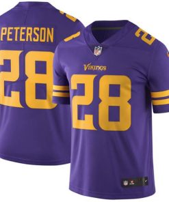 Exceptional Vikings #28 Adrian Peterson Purple Youth Stitched NFL Limited Rush Jersey