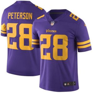 Exceptional Vikings #28 Adrian Peterson Purple Youth Stitched NFL Limited Rush Jersey