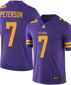 Superb Vikings #7 Patrick Peterson Purple Youth Stitched NFL Limited Rush Jersey