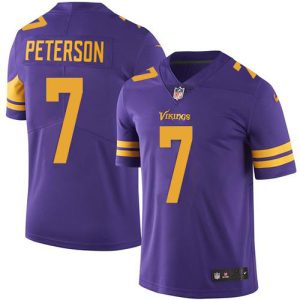 Superb Vikings #7 Patrick Peterson Purple Youth Stitched NFL Limited Rush Jersey