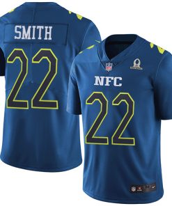 Premium Vikings #22 Harrison Smith Navy Youth Stitched NFL Limited NFC 2017 Pro Bowl Jersey