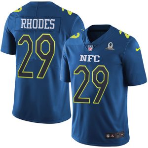 Exquisite Vikings #29 Xavier Rhodes Navy Youth Stitched NFL Limited NFC 2017 Pro Bowl Jersey
