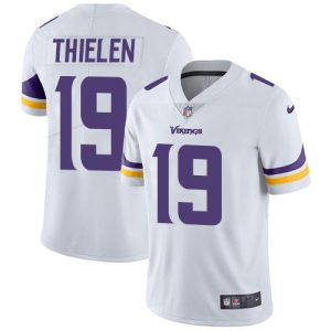 Exceptional Vikings #19 Adam Thielen White Youth Stitched NFL Vapor Untouchable Limited Jersey