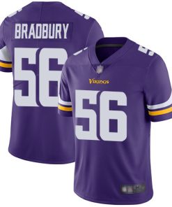 High quality Vikings #56 Garrett Bradbury Purple Team Color Youth Stitched NFL Vapor Untouchable Limited Jersey