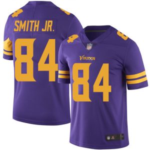 Marvelous Vikings #84 Irv Smith Jr. Purple Youth Stitched NFL Limited Rush Jersey