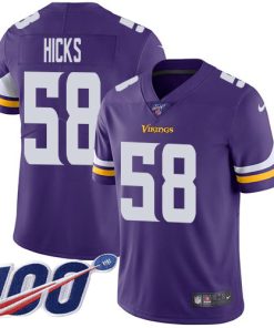 Outstanding Vikings #58 Jordan Addison Purple Team Color Youth Stitched NFL 100th Season Vapor Untouchable Limited Jersey