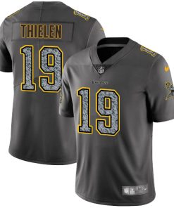 Marvelous Vikings #19 Adam Thielen Gray Static Youth Stitched NFL Vapor Untouchable Limited Jersey