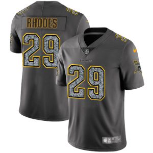 Exquisite Vikings #29 Xavier Rhodes Gray Static Youth Stitched NFL Vapor Untouchable Limited Jersey