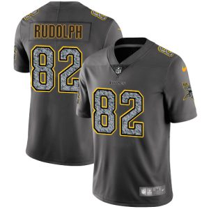 Exceptional Vikings #82 Kyle Rudolph Gray Static Youth Stitched NFL Vapor Untouchable Limited Jersey