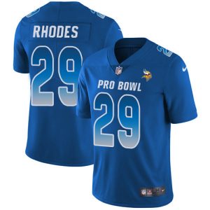 Exquisite Vikings #29 Xavier Rhodes Royal Youth Stitched NFL Limited NFC 2018 Pro Bowl Jersey