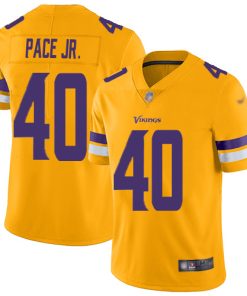 Marvelous Vikings #40 Ivan Pace Jr. Gold Youth Stitched NFL Limited Inverted Legend Jersey