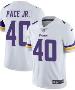 Outstanding Vikings #40 Ivan Pace Jr. White Youth Stitched NFL Vapor Untouchable Limited Jersey