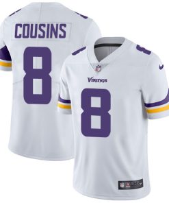 Exquisite Vikings #8 Kirk Cousins White Youth Stitched NFL Vapor Untouchable Limited Jersey