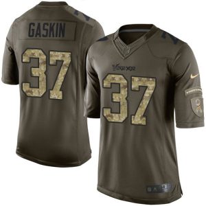 Superb Vikings #37 Myles Gaskin Green Youth Stitched NFL Limited 2015 Salute to Service Jersey