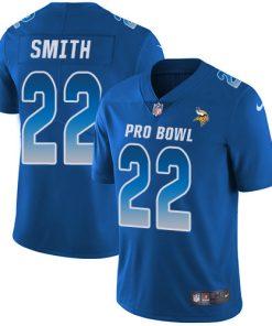 Superb Vikings #22 Harrison Smith Royal Youth Stitched NFL Limited NFC 2019 Pro Bowl Jersey