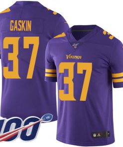 Gorgeous Vikings #37 Myles Gaskin Purple Youth Stitched NFL Limited Rush 100th Season Jersey
