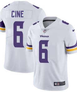Outstanding Vikings #6 Lewis Cine White Youth Stitched NFL Vapor Untouchable Limited Jersey