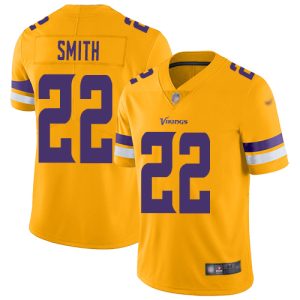 Exquisite Vikings #22 Harrison Smith Gold Youth Stitched NFL Limited Inverted Legend Jersey