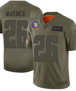 Finest Vikings #26 Trae Waynes Camo Youth Stitched NFL Limited 2019 Salute to Service Jersey
