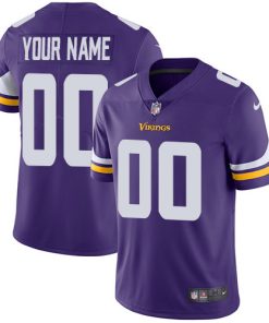 Exceptional Minnesota Vikings Customized Purple Team Color Stitched Vapor Untouchable Limited Youth NFL Jersey